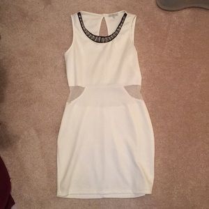 White cut-out dress